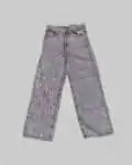 Retro Graffiti Print Baggy Jeans