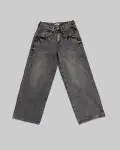 Vintage Washed Black Baggy Jeans