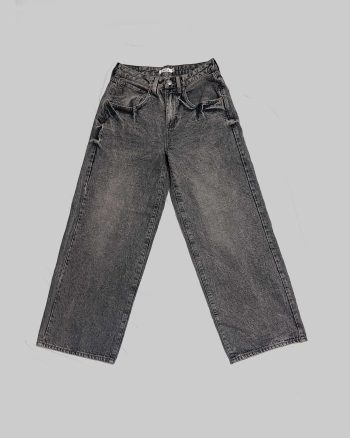 Vintage Washed Black Baggy Jeans